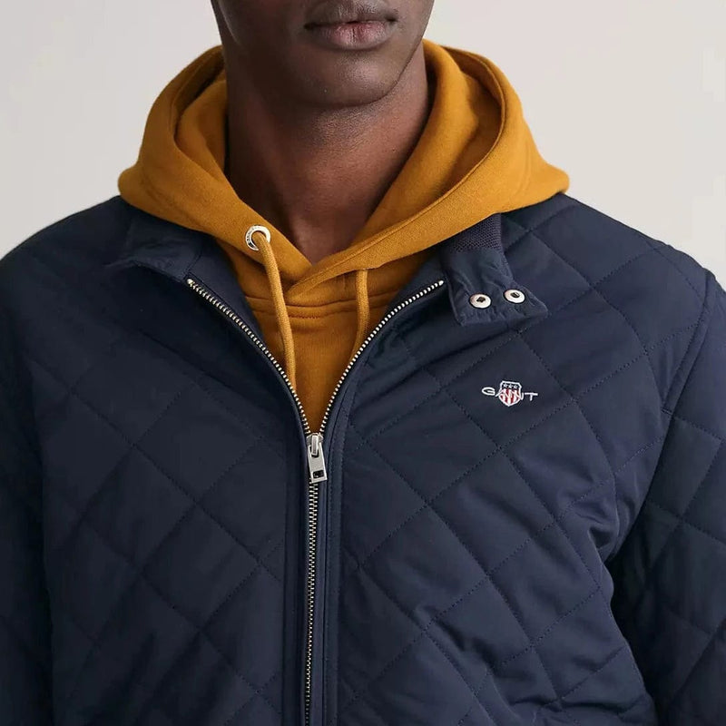 Gant the quilted windcheater on sale navy