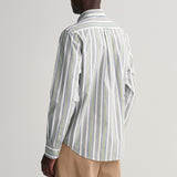 GANT Regular Fit Colorful Striped Shirt Kalamata Green