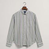 GANT Regular Fit Colorful Striped Shirt Kalamata Green