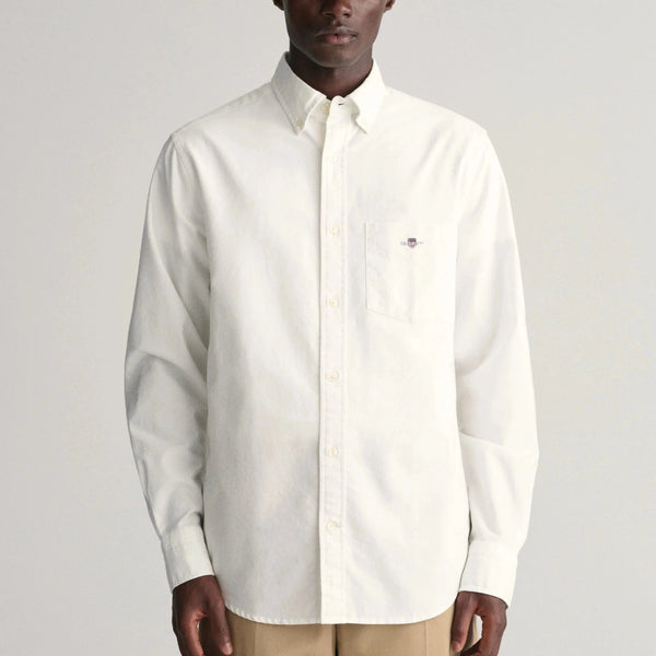 GANT Regular Fit Oxford Shirt in White