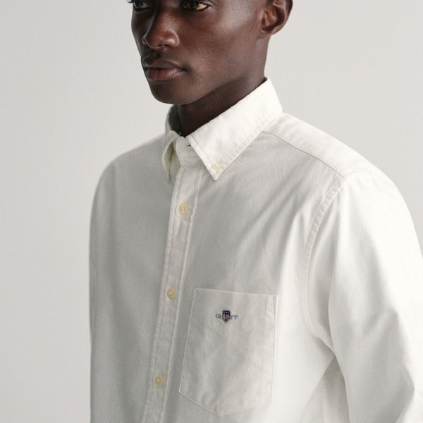 GANT Regular Fit Oxford Shirt in White