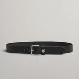 GANT Retro Shield Leather Belt Black