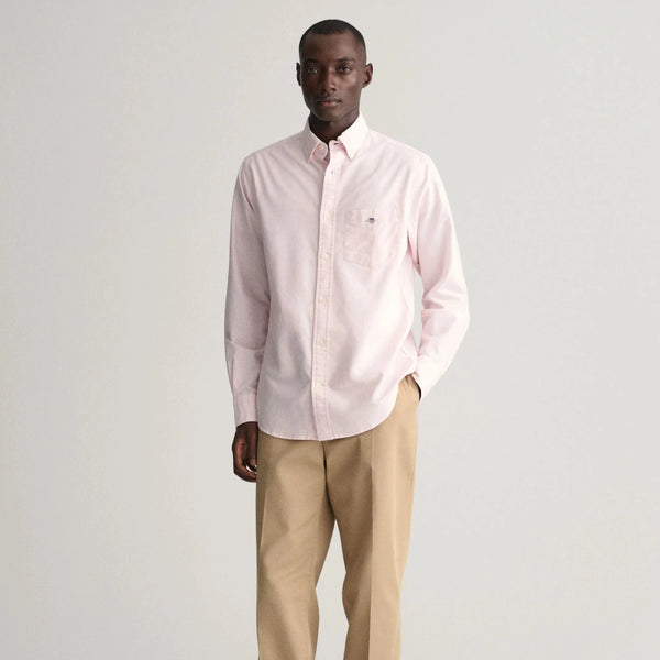 GANT Regular Fit Oxford Shirt in Light Pink