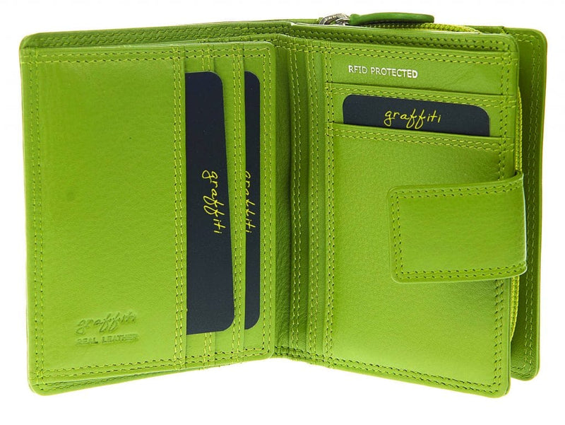 golunski lime golunski ladies wallet purse
