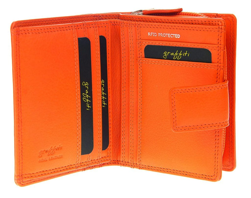 golunski orange golunski ladies wallet purse