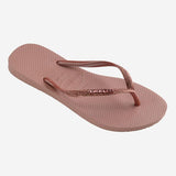 Havaianas Slim Sparkle Flipflops in Croscus Rose Golden