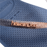 Havaianas Slim Square Glitter in Indigo Blue