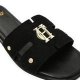 Holland Cooper Monogram Slides in Black