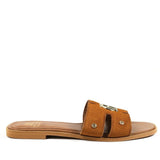 Holland Cooper Monogram Slides in Tan