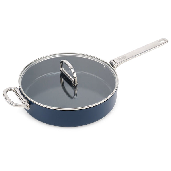 Joseph Joseph Space Folding Handle Ceramic Non-stick 28cm Blue Saute Pan & Lid