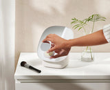 Joseph Joseph Viva Pedestal Mirror With Cosmetic Organiser - Shell