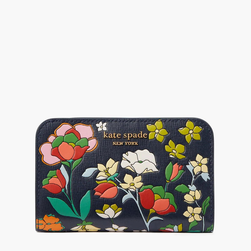 Kate spade blue store floral wallet