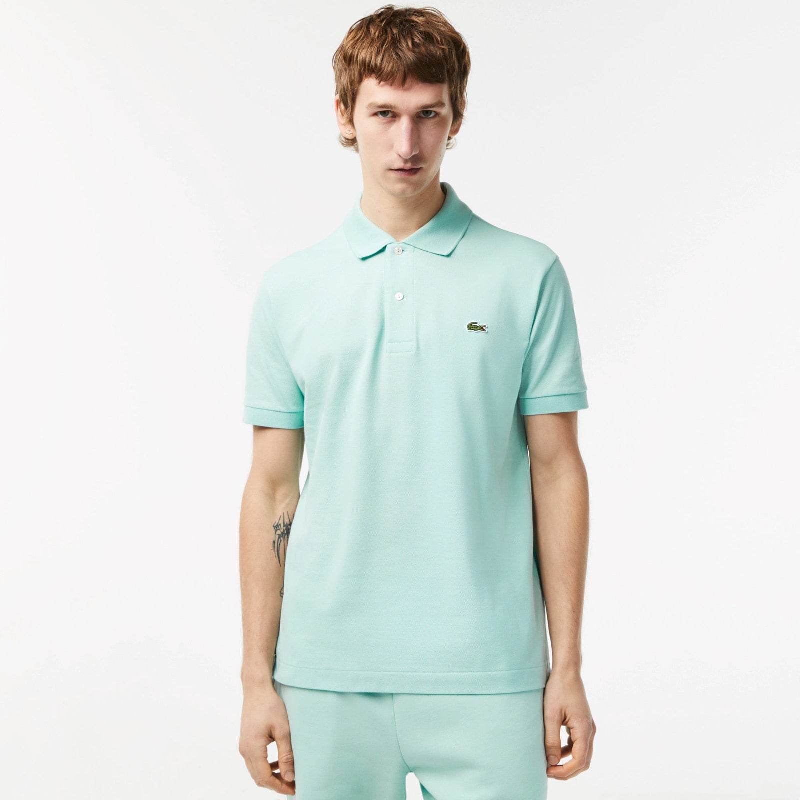 Polo lacoste verde chiaro best sale