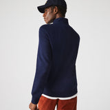 Lacoste SPORT Cotton Blend Fleece Zip Sweatshirt Navy