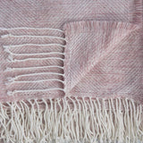 Laura Ashley Payton Throw Dark Blush