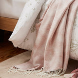 Laura Ashley Payton Throw Dark Blush