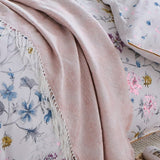 Laura Ashley Payton Throw Dark Blush