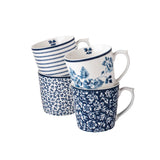 Laura Ashley Giftset 4 Mugs Assorted 32 cl.