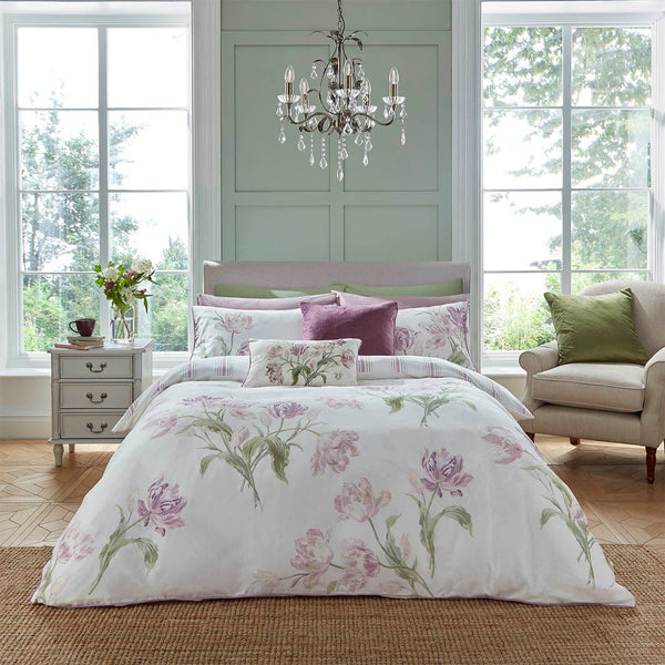 Laura Ashley Gosford Grape Duvet Cover Set