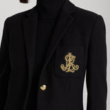 Lauren Ralph Lauren Bullion Jacquard Blazer in Navy