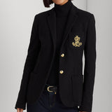 Lauren Ralph Lauren Bullion Jacquard Blazer in Navy