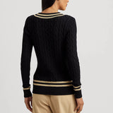 Lauren Ralph Lauren Cable-Knit Cotton Cricket Jumper