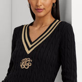 Lauren Ralph Lauren Cable-Knit Cotton Cricket Jumper