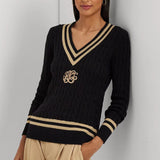 Lauren Ralph Lauren Cable-Knit Cotton Cricket Jumper