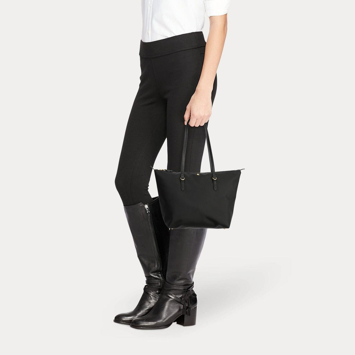 Lauren outlet Ralph Lauren Chadwick Black Tote Bag