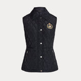 Lauren Ralph Lauren Crest-Patch Quilted Gilet Navy