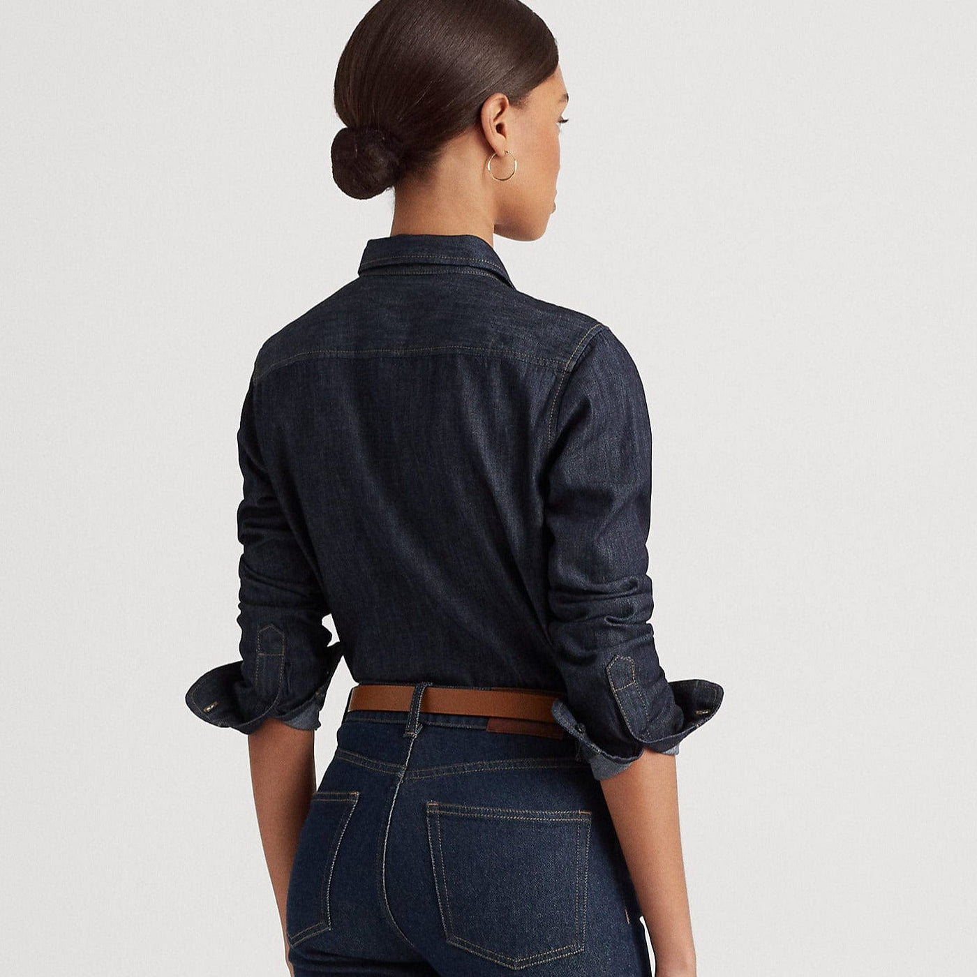 Lauren Ralph Lauren Denim Shirt in Rinse Wash