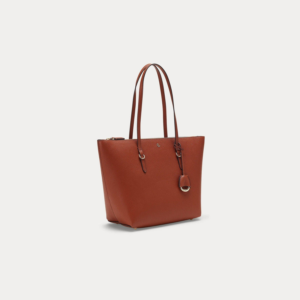 Lauren Ralph Lauren Faux-Leather Reversible Tote in Tan / Orange – Elys  Wimbledon