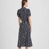 Lauren Ralph Lauren Floral Belted Crepe Dress