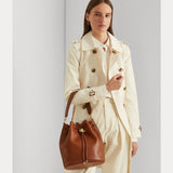 Lauren Ralph Lauren Leather Large Andie Drawstring Bag Tan