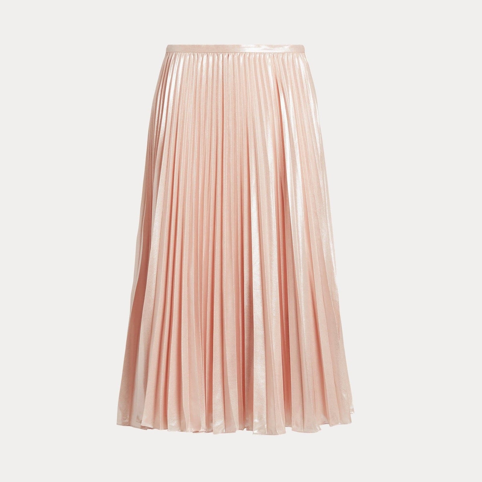 Pink pleated chiffon skirt best sale