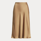 Lauren Ralph Lauren Satin Charmeuse A-Line Skirt