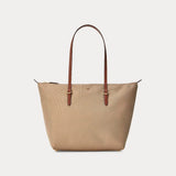 Lauren Ralph Lauren Small Chadwick Nylon Tote Bag In Clay