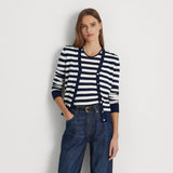 Lauren Ralph Lauren Striped Cotton-Blend Cardigan