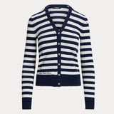 Lauren Ralph Lauren Striped Cotton-Blend Cardigan