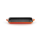 Le Creuset Cast Iron 32cm Rectangular Grill In Volcanic