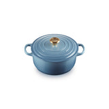 Le Creuset Cast Iron Round Casserole 20cm in Chambray