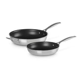 Le Creuset Classic 3-Ply Stainless Steel Frying Pan Set 24cm & 28cm