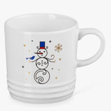 Le Creuset Noel Snowman Stoneware Mug, 350ml, White