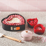 Le Creuset Set Of 2 Heart Ramekins Cerise