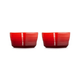 Le Creuset Set Of 2 Heart Ramekins Cerise