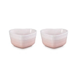 Le Creuset Set Of 2 Heart Ramekins Shell Pink