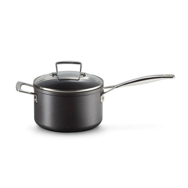 Le Creuset Toughened Non-Stick 18cm Saucepan with Glass Lid