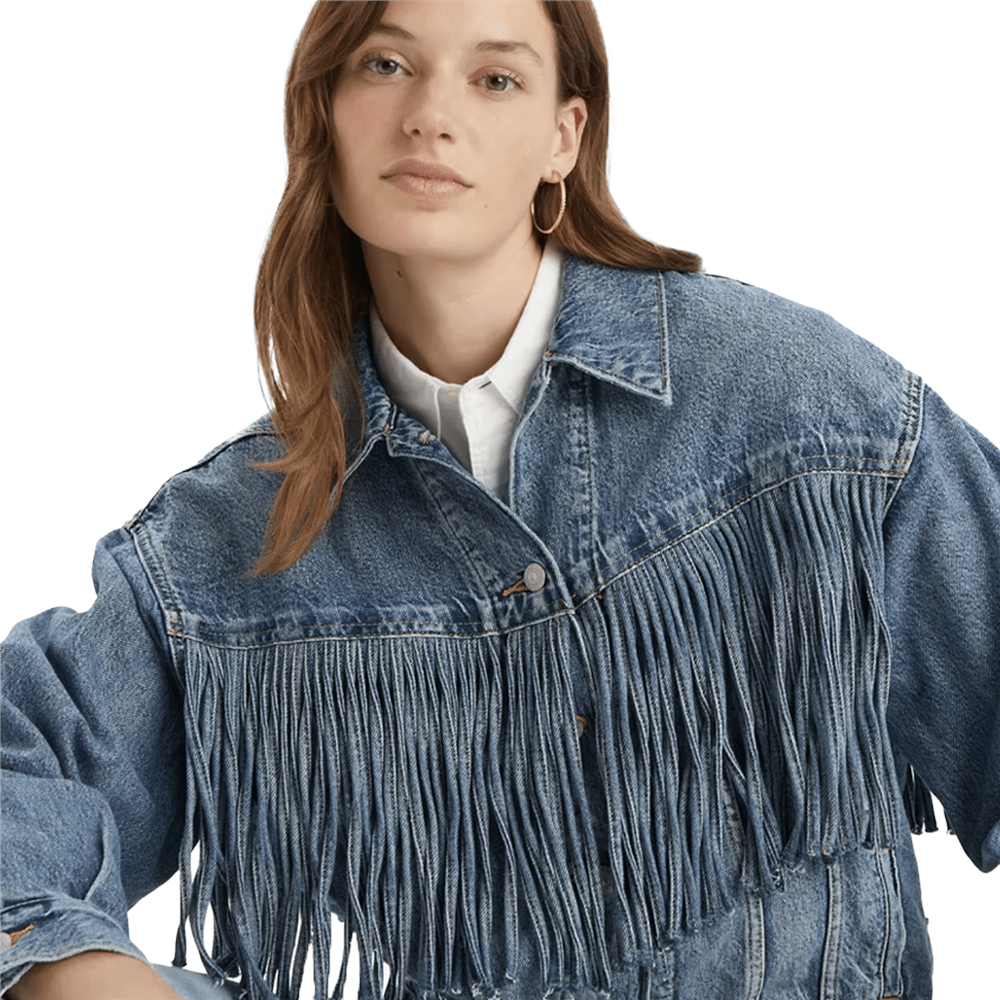 Levi fringe jacket hotsell