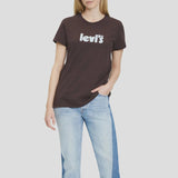 Levi's T-Shirt Logo-Print in Brown