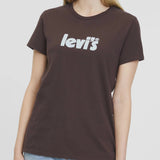 Levi's T-Shirt Logo-Print in Brown